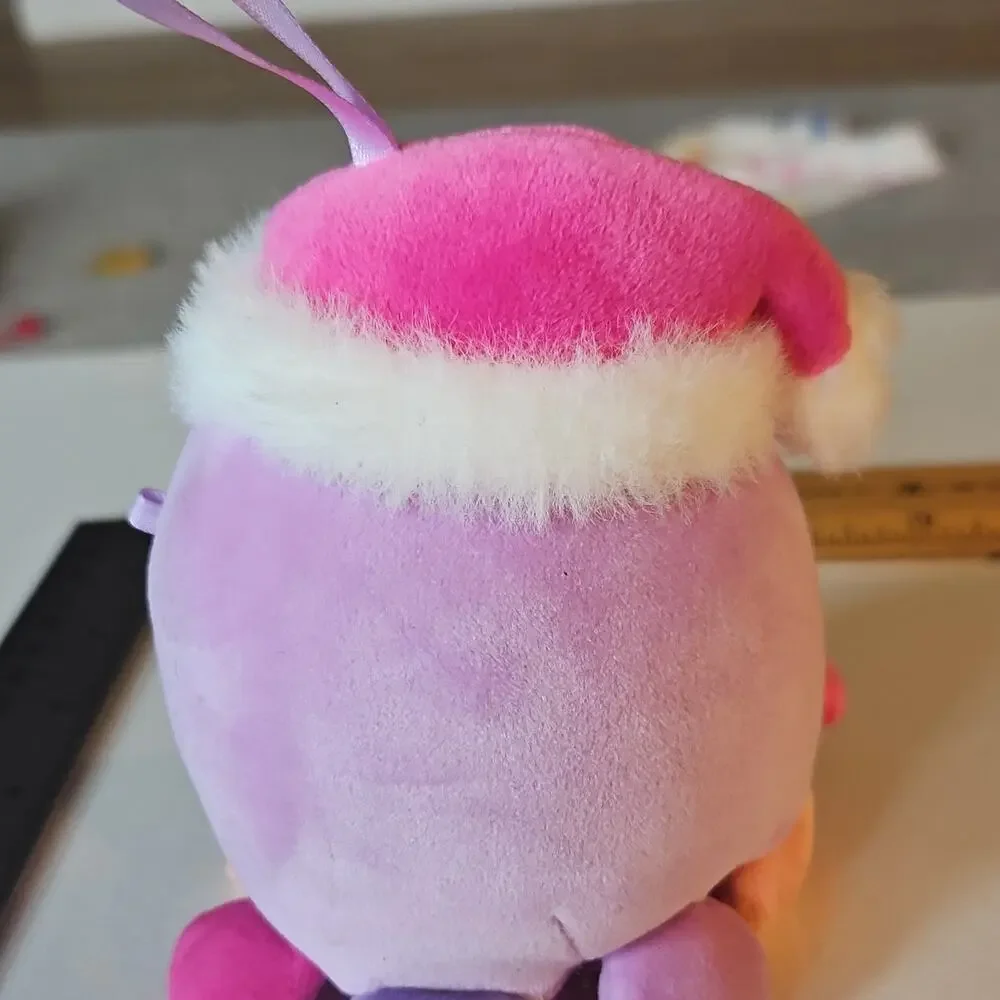 Squishmallows Holiday Hat Octopus Plush Pink Purple 6in Stuffed Animal